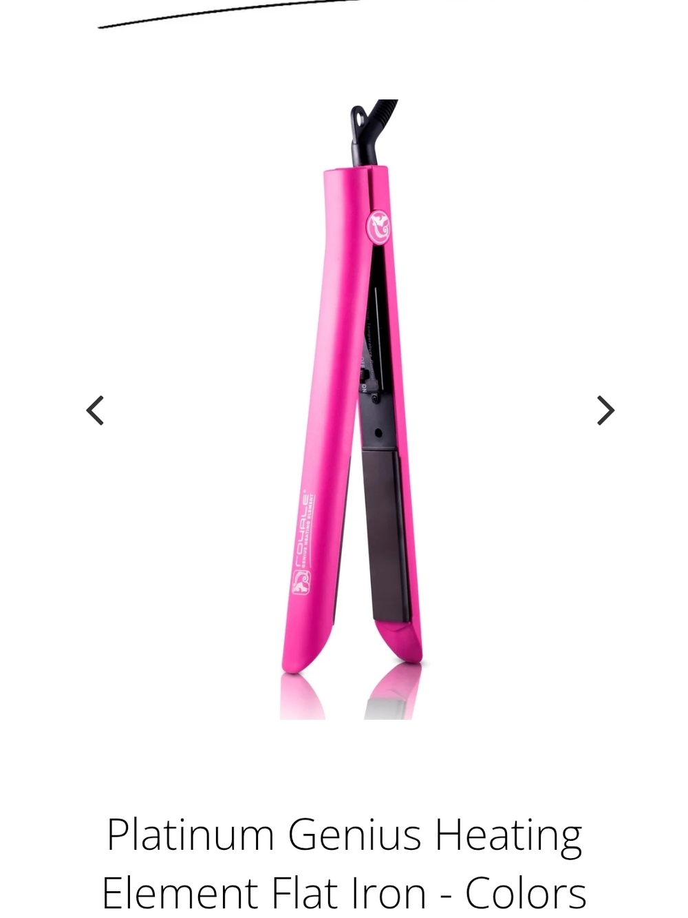 ROYALE GENIUS HEATING ELEMENT  Pink Hair Flat Iron - Sleek Straightener